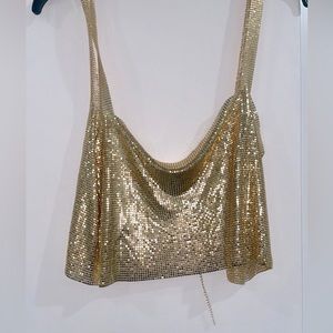 SOLD!!!Sequin Top, gold!